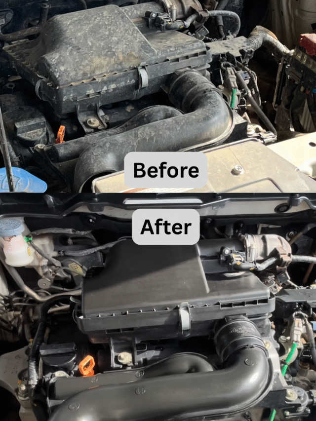 Clean Car Engine with Degreaser